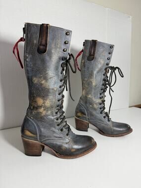 FREEBIRD Womens 8 GRANY Leather Knee High Tall Boots